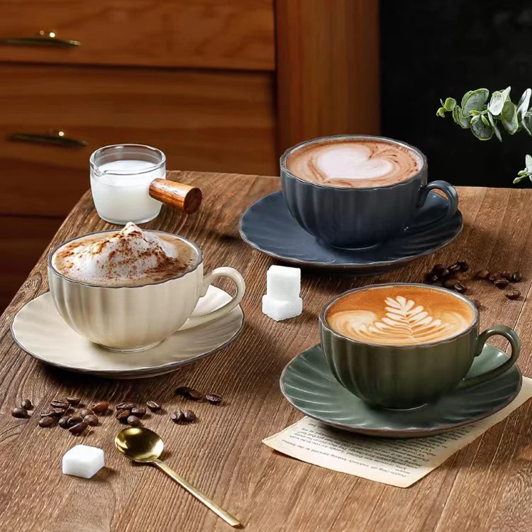 Nordic Glazed Ceramic Expresso Mug Porcelain Espresso Cappuccino Latte ...