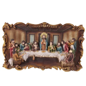 Wholesale Religious Items Resin Catholic the Last Supper 3d Picture Wall Decor Picture Frame