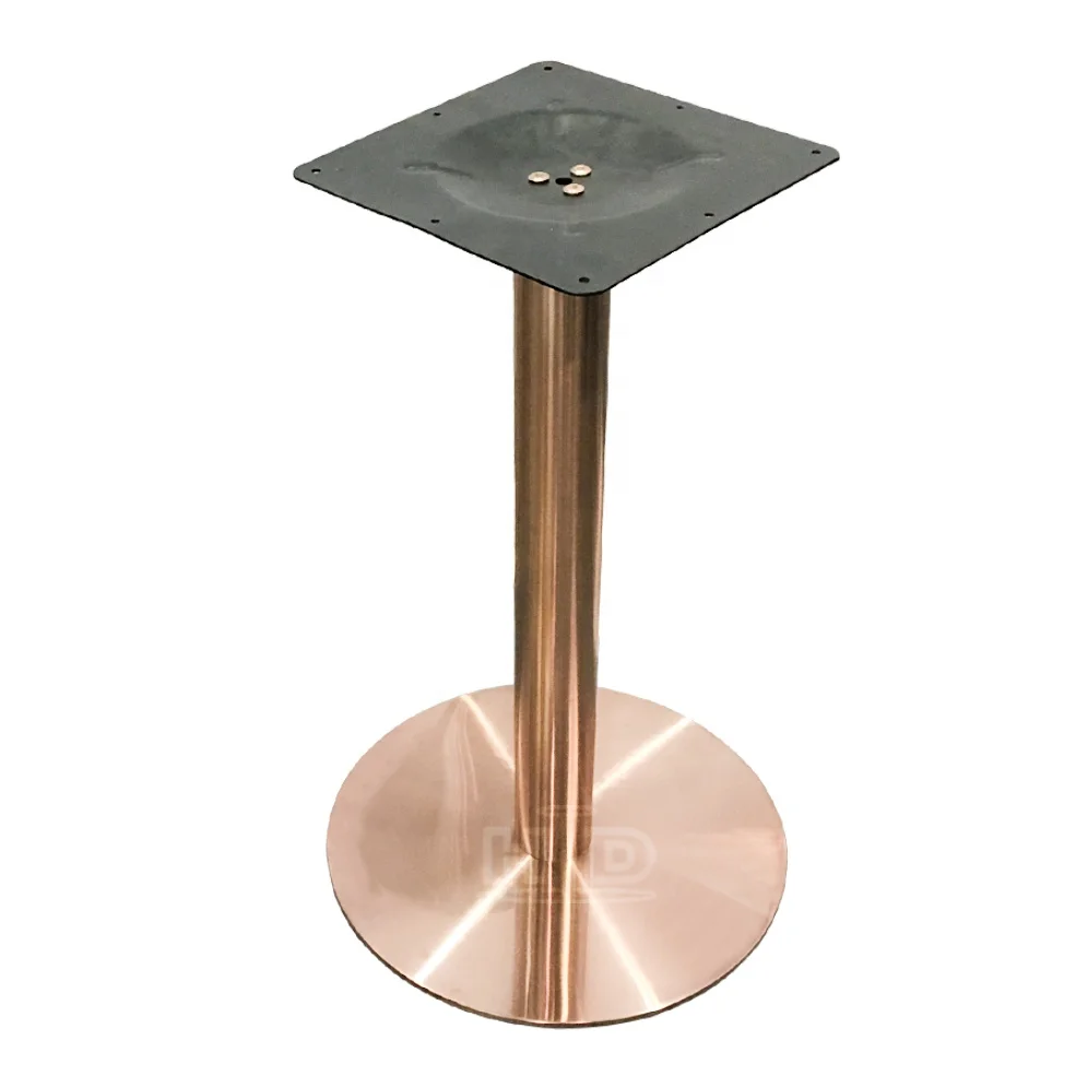 Modern Dining Table Legs Polished Stainless Steel Gold Finish for Dining Hotel Living Room Workshop Farmhouse-from Foshan