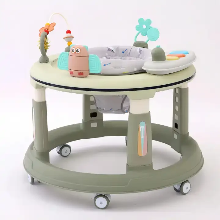 Baby Walking Learning 360 Degree Rotating Plastic Baby Walker High Quality Mew Design Plastic Round Toddler Walker With Music Se