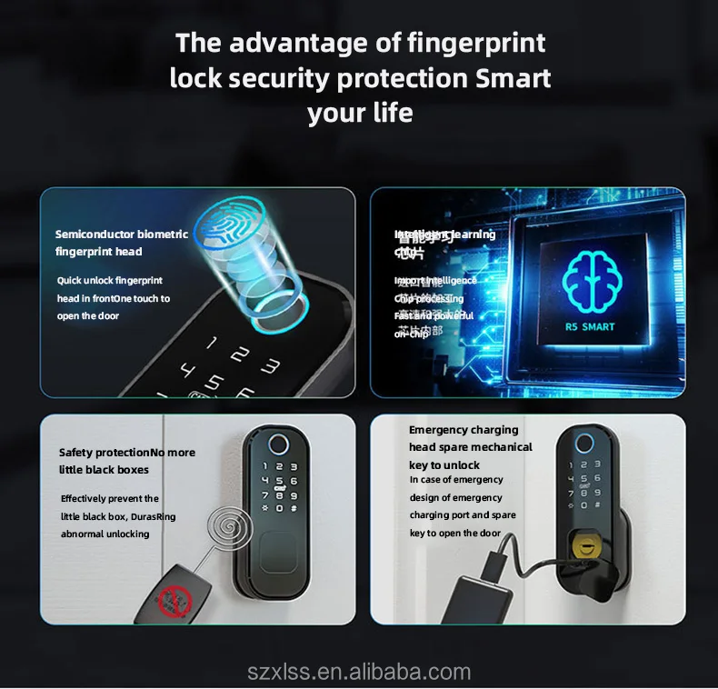 Mzd High Quality Tuya Ttlock App Digital Ovo Smart Lock Wholesale Smart ...