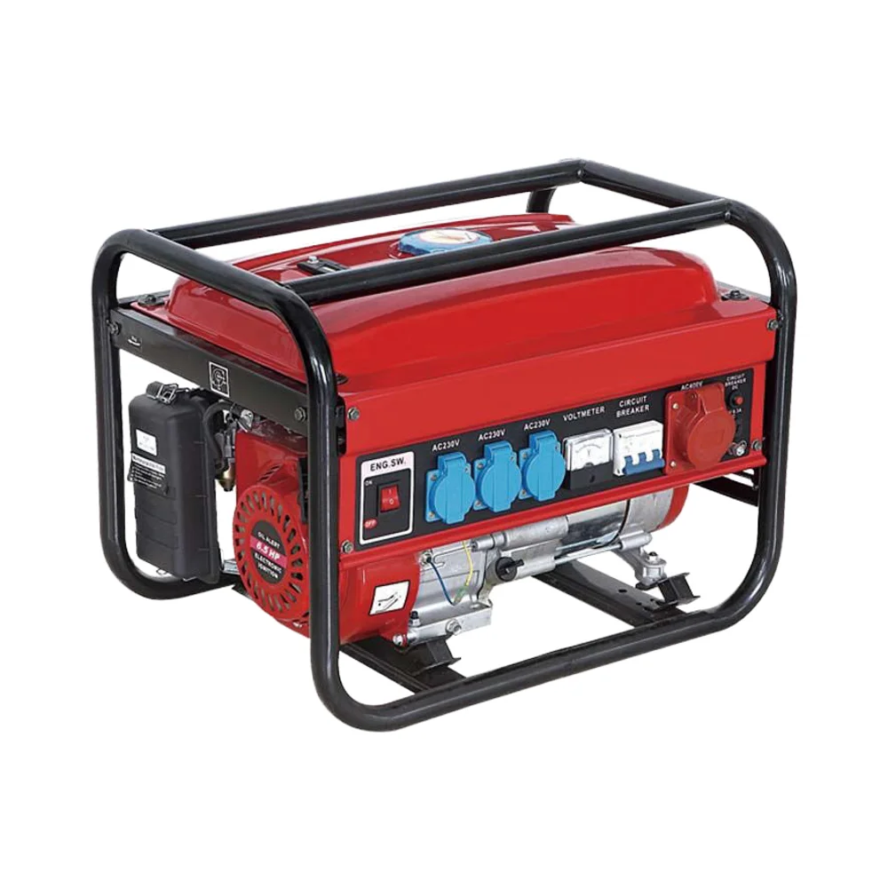 Single-Phase 5KW Gasoline Generator Auto Start 4-Stroke Air-Cooled Engine 650W Rated Home Outdoor Use Auto Frequency 50HZ/60HZ