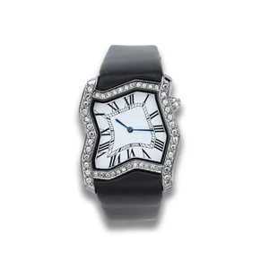 2026 New Hip-Hop Shaped Twisted Square Diamond Quartz Watch Alien Y2K Smooth and Durable High Quality Watch for Men