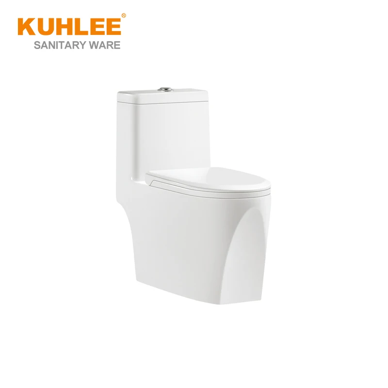 Hot Sale Model Design White Ceramic Bathroom Wc Opposite Scour Siphonic One Piece Toilet