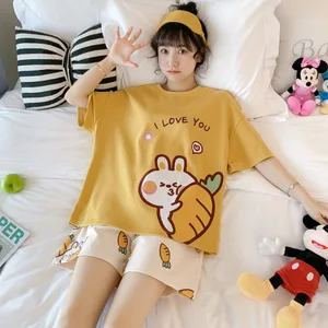 Pajamas for Women Wholesale Short-sleeved Thin Spring and Autumn Suits Home Clothes Summer Clothes