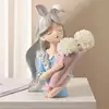 Alice bouquet girl blue-without flowers