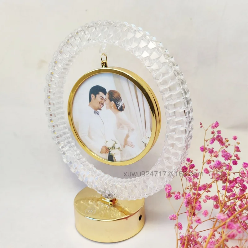 Goog Quality LED Photo Frame 2023 New LED Photo Frame Sublimation Blanks Birthday Wedding Gift Customized Photo Frame