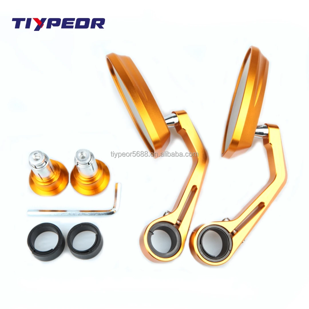 product tiypeor cnc aluminum mirror universal modify motorcycle handlebar motorbike bar end side rearview mirror-3