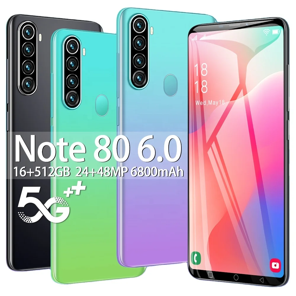 Note80 Low -priced Original Android Phone Cheap Mobile Phone Face Id 5g Lte  16gb Ram 512gb Rom Smartphone Game - Buy Unlock Version Mobile Phone  Note80,6800mah Smartphone With Face Id,Mtk Deca Core ...