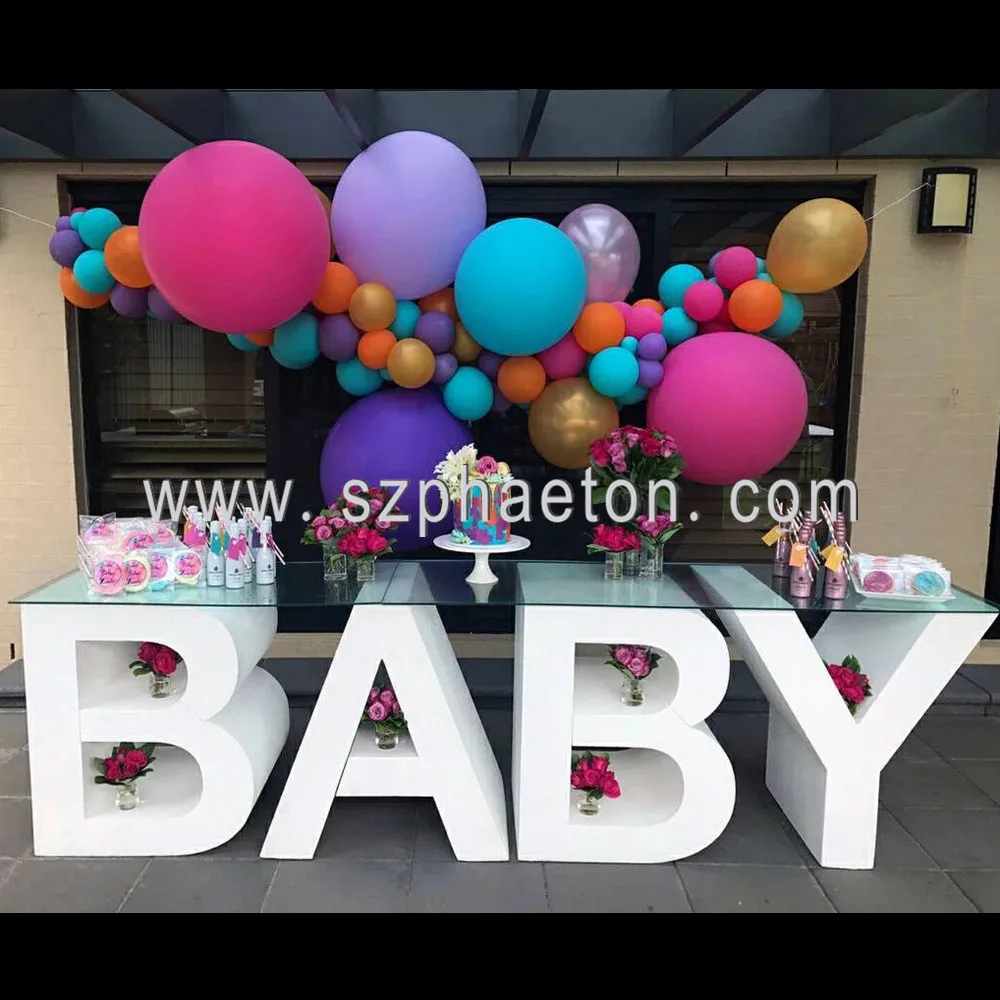 Baby Letter Table, China Manufacture Alphabet Table for Baby Shower Party  Decoration, image size:1000x1000