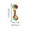 Colorful, cotton-knot double ball [random color]