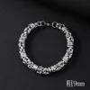 9mm engraved handmade bracelet - 21cm