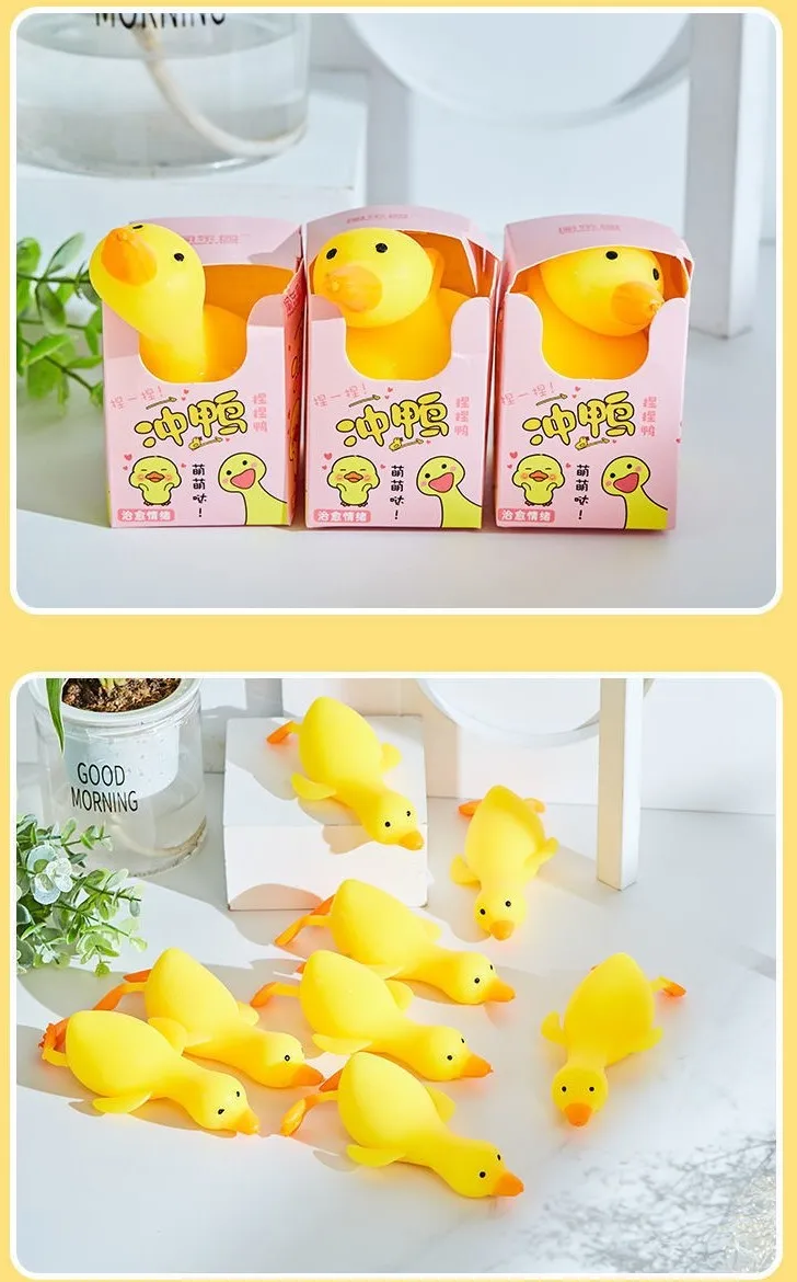 2022 Mini Small Duck Fidget Squeeze Toys High Quality Cute TPR Squishy Mochi Toy Animal for Kids