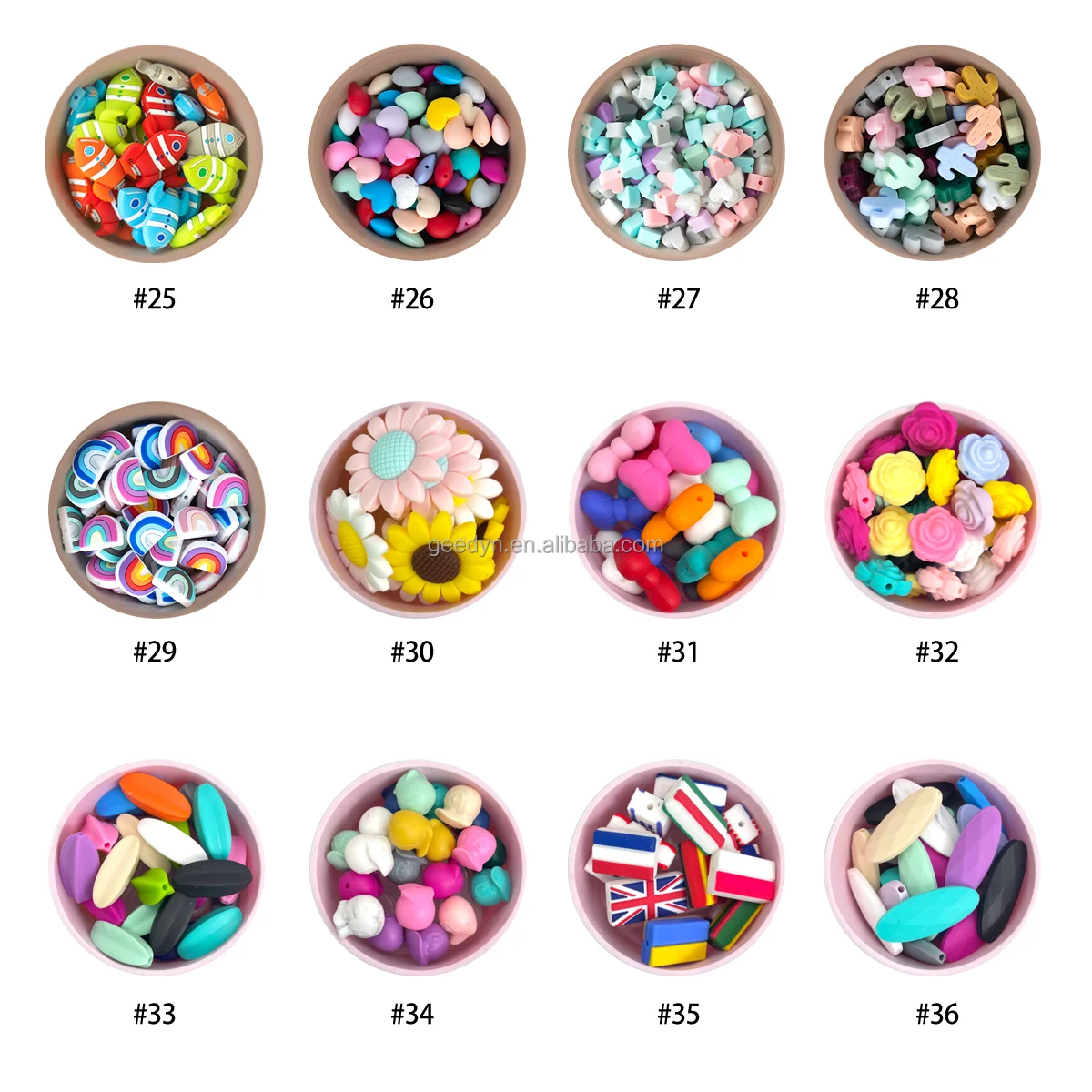 Wholesale Silicone Focal Beads For Pens Diy 9mm 12mm 15mm 19mm Silicone ...