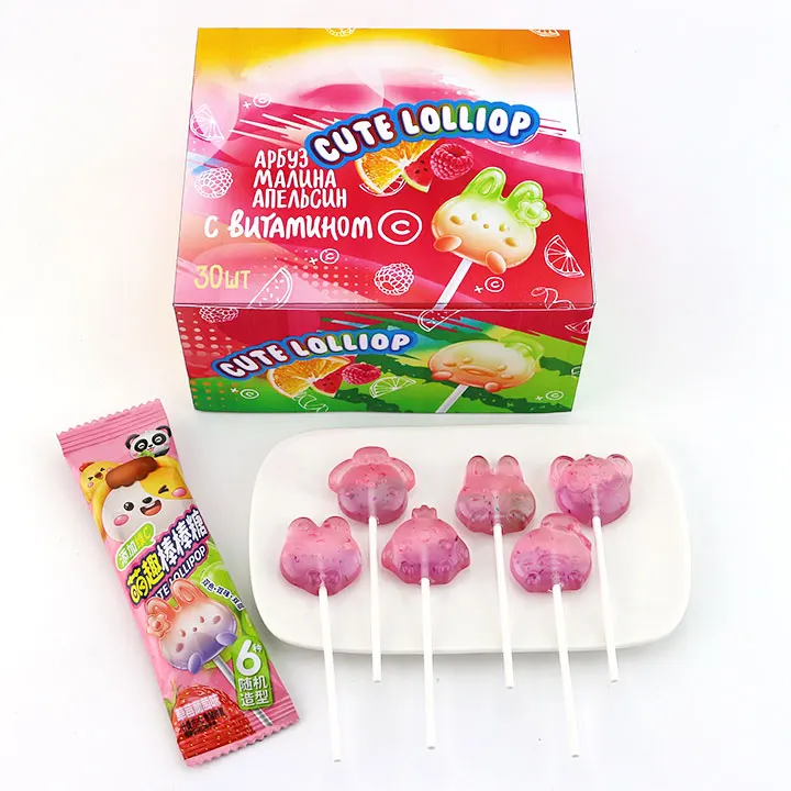 animal head lollipop
