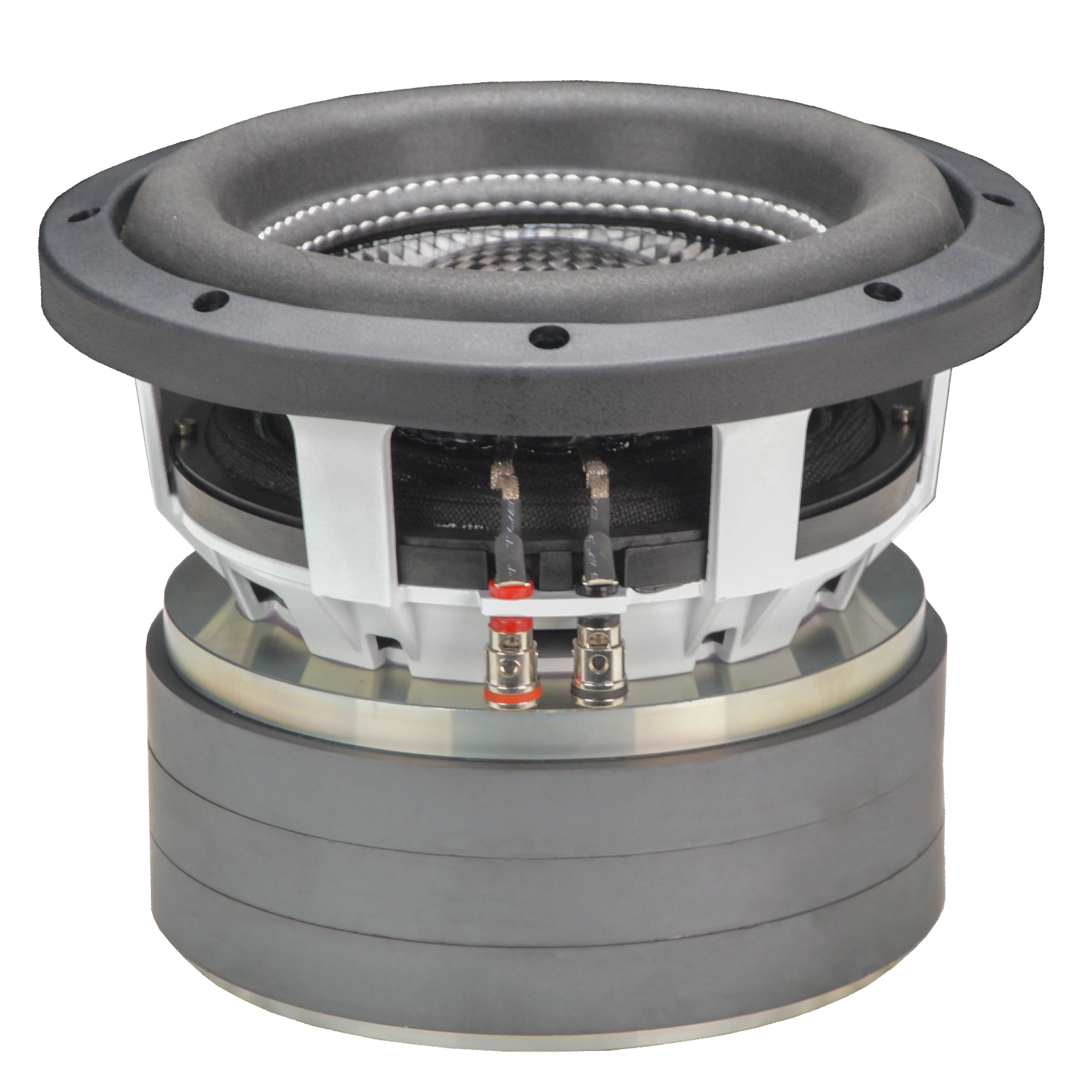 subwoofer automotriz de 8 pulgadas: 1000 W AES, 2000 W pico, bobina móvil de 3 pulgadas, imanes triples, graves profundos, altavoz para audio automotriz, apto para competencias SPL