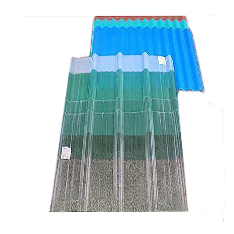 Semi-transparent Fiberglass Roofing Sheet Corrugated FRP Panel 4x8 Plastic Sheets for Greenhouse Roof Covering