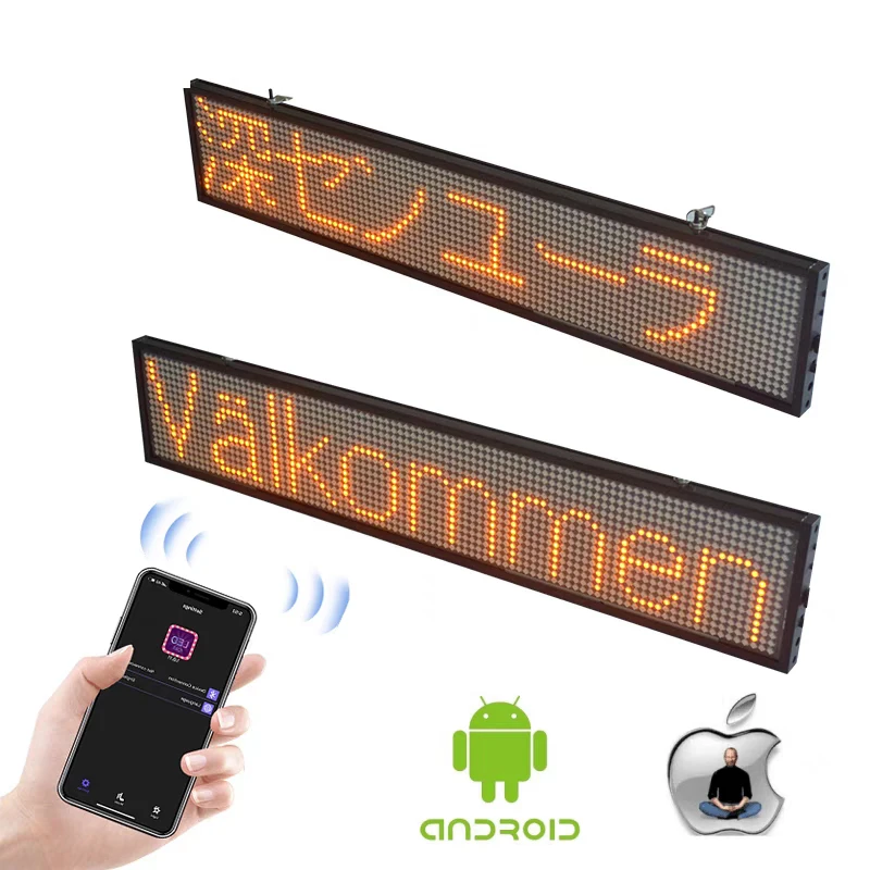 Programmable Scrolling LED Display Sign with RS232 RS485 WIFI TCP/IP  port you can develop your own counting software