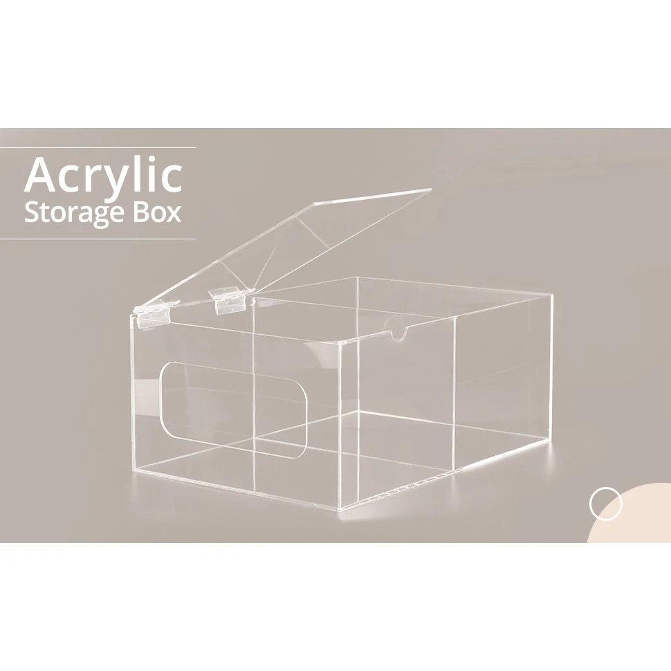 en Grand distributeur de sacs poubelle en acrylique sous l - Main Image