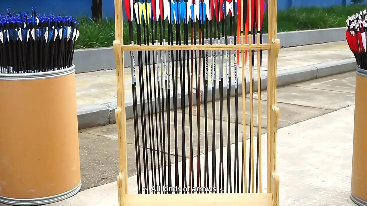 Bow Stand Archery Hall Wooden Traditional Recurve Compound Bow And