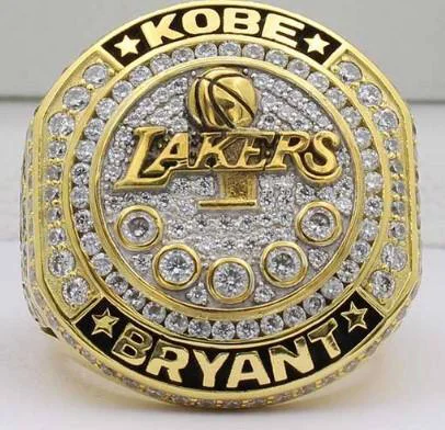 Lakers Kobe Bryant Retirement Basketball Tournament Championship Rings ...