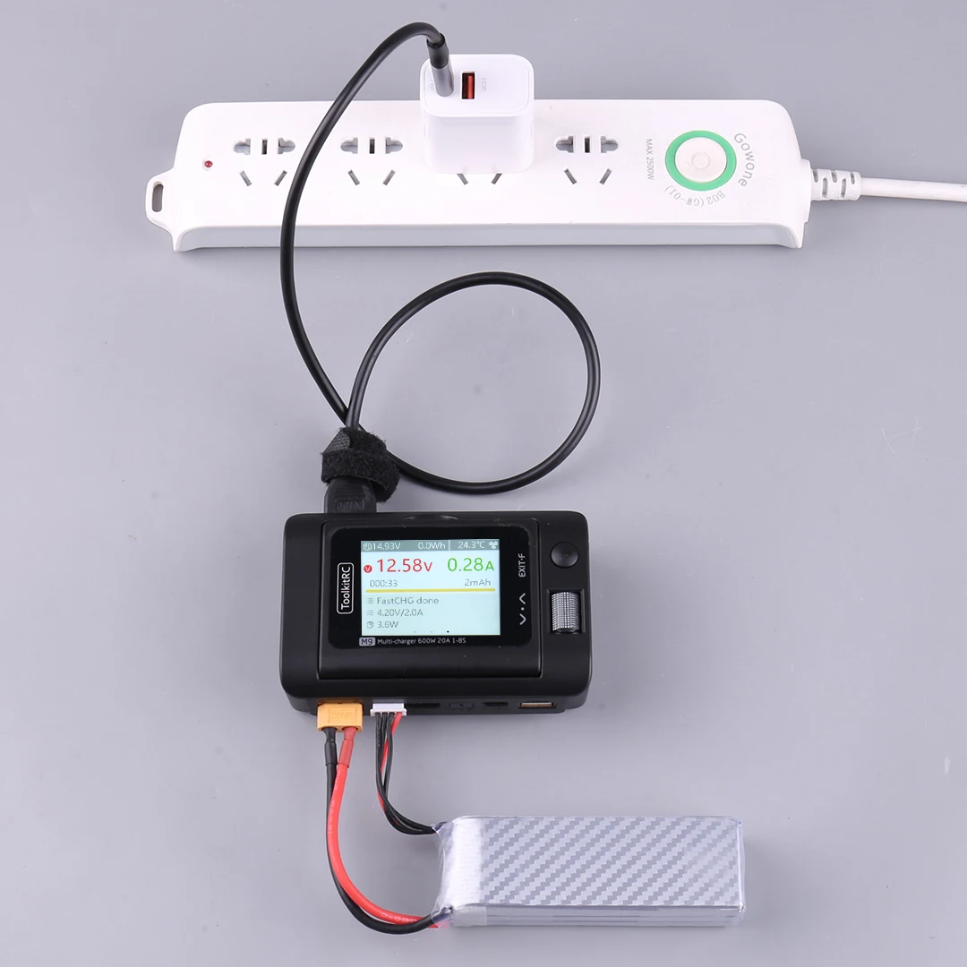 toolkitrc M6D充電器とUSB to xt60ケーブルセット未使用新品 toolkitrc M6D充電器とUSB to xt60ケーブルセット未使用新品