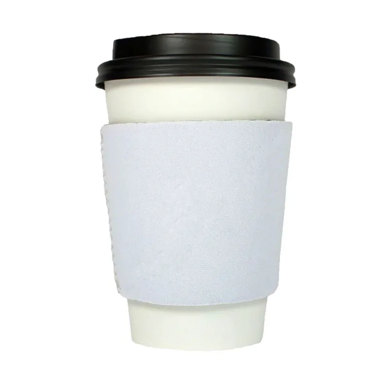 Sublimation Blank White Insulated Iced Coffee Cup Sleeve Neoprene Coffee  Cup Holder Cover for Photo Print