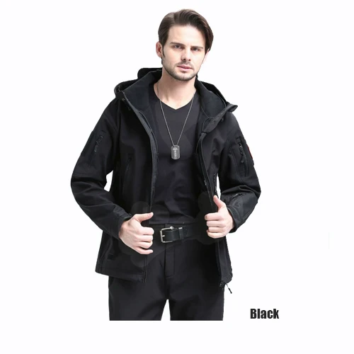 custom Tactical Waterproof plus cashmere outdoor coats Softshell Jackets mens jackets_voghion.com