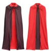 Cape double épaisseur - noire et rouge - 75 cm