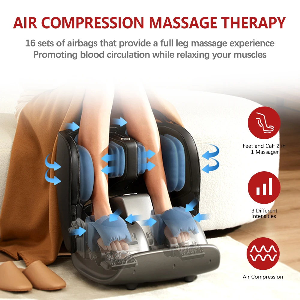Foot and Calf Massager with Multifunctional Design - OEM ODM Customizable CE-FCC Certified
