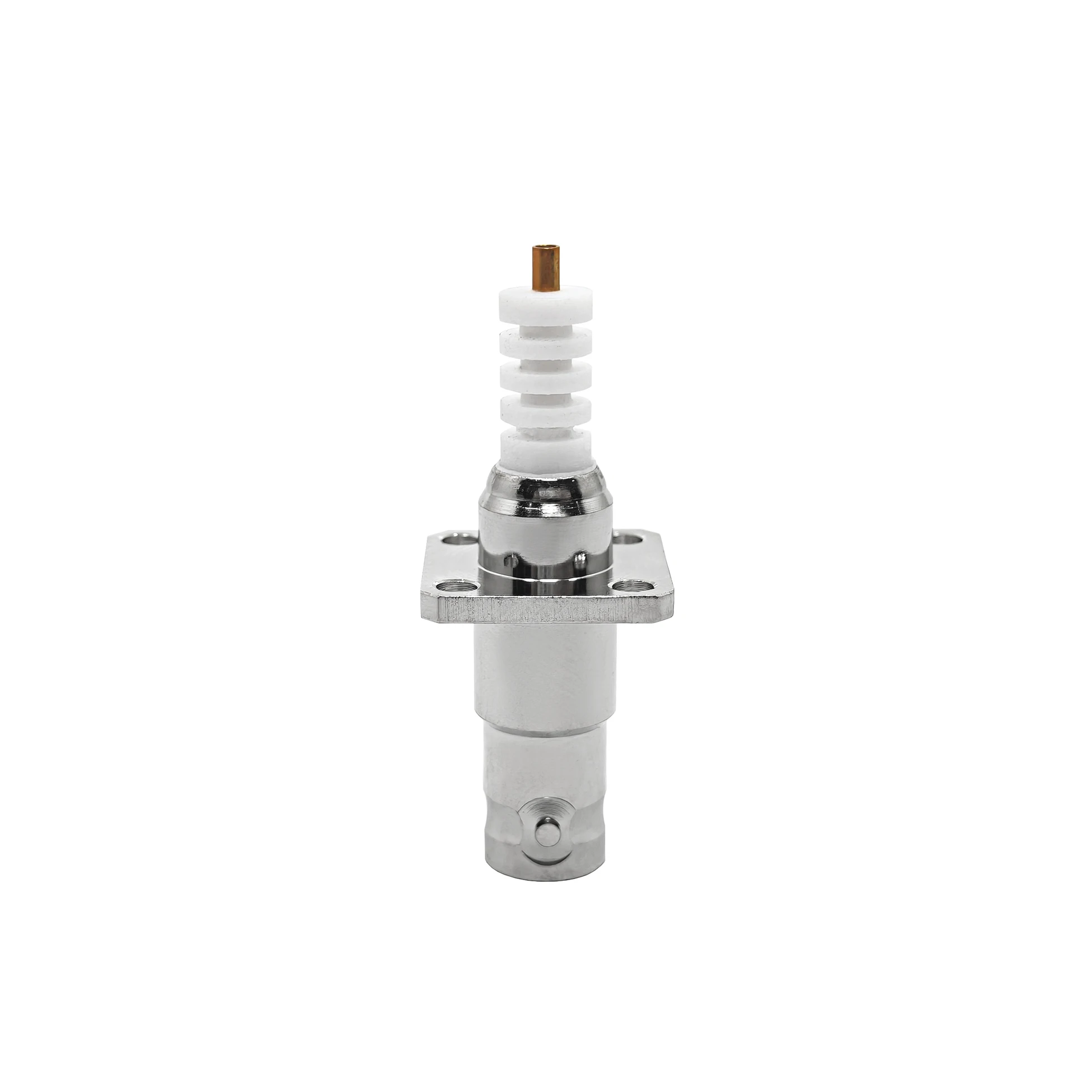 SHV Four-Hole Flange Solder 5000V Connector for Industrial Use