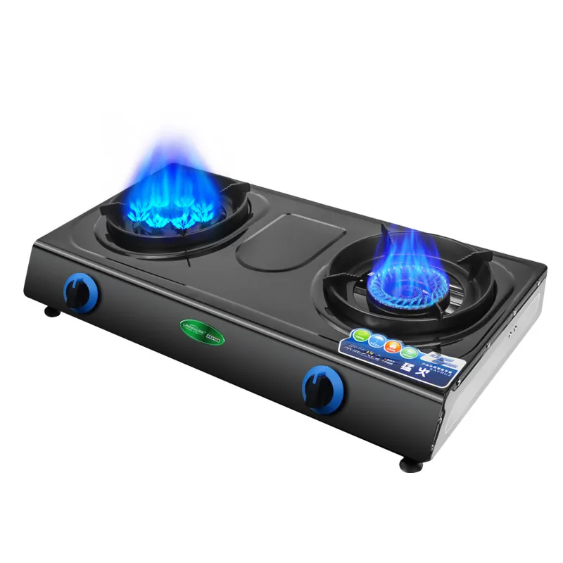 Competitive Price  Double burner Biogas Cooking Stove 2 burner Portable Cooktop