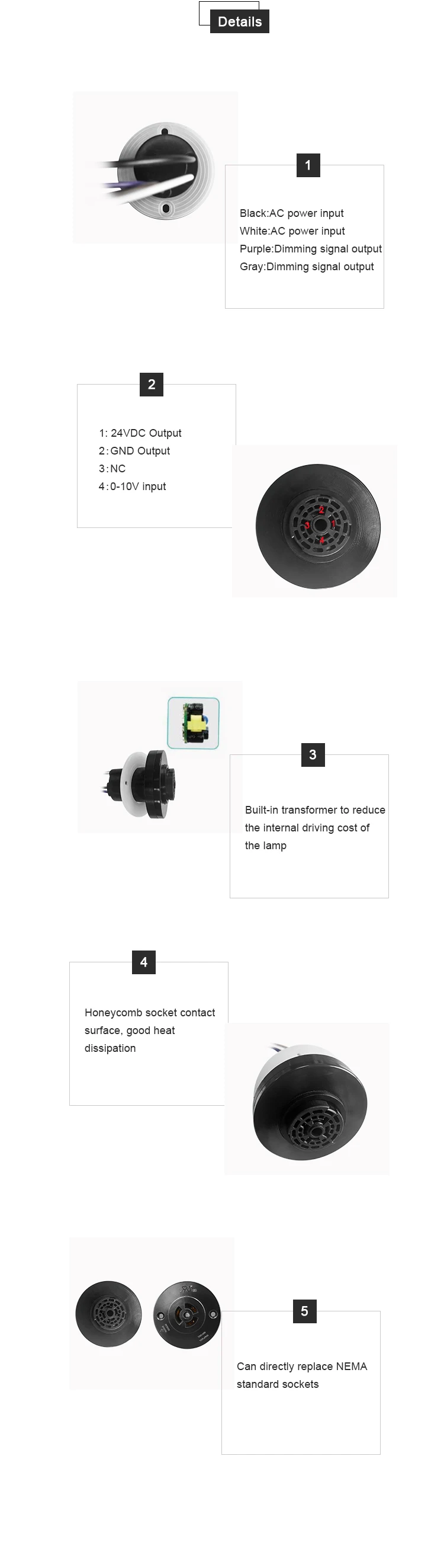 JL-700 Zhaga Socket Longjoin