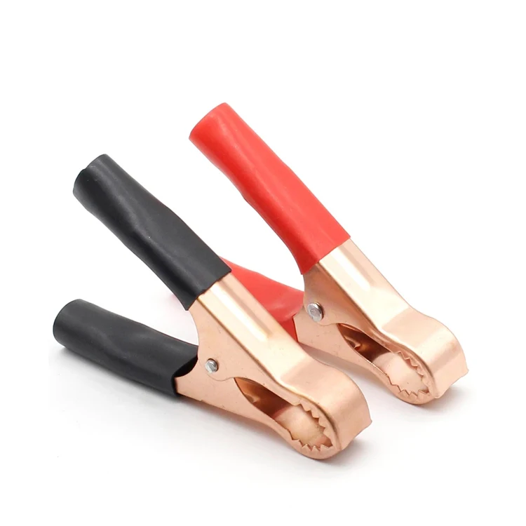 50A красный + черный 80 мм крокодил Автомобиля Караван Ван теста батареи зажимами для грузила лучшее продвижение зажимы типа «крокодил» Разъем питания с позолоченными