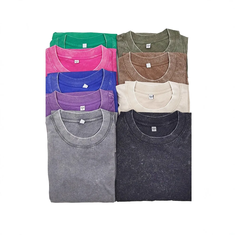 Washed Pure Cotton Knitted Oversized Streetwear T-Shirt Suppliers to Print Oversize Vintage Personnalisé for Oversized T-Shirt