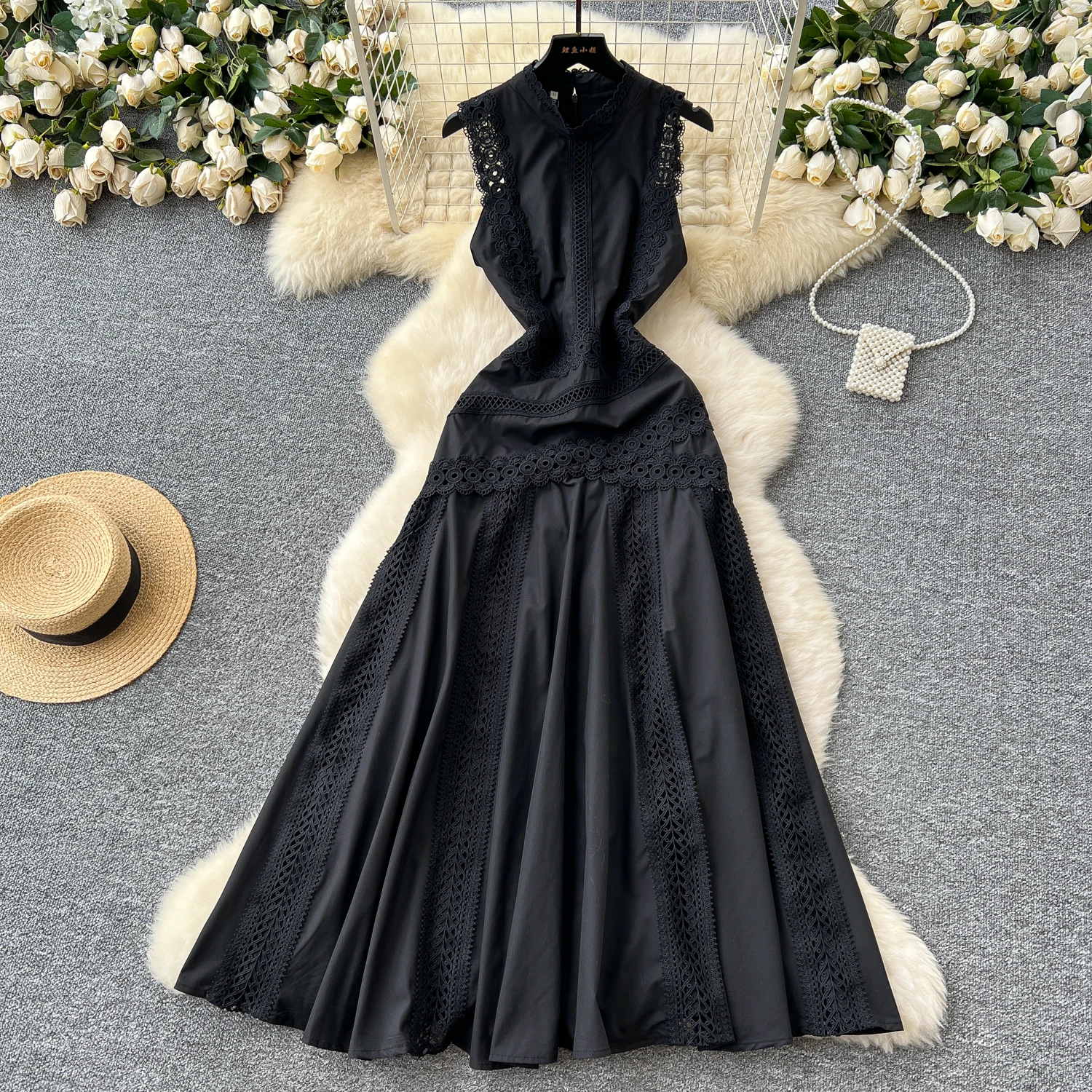 knee length dresses for ladies Romance Me Lace-Up Floral Woven Mini Dress main image 1