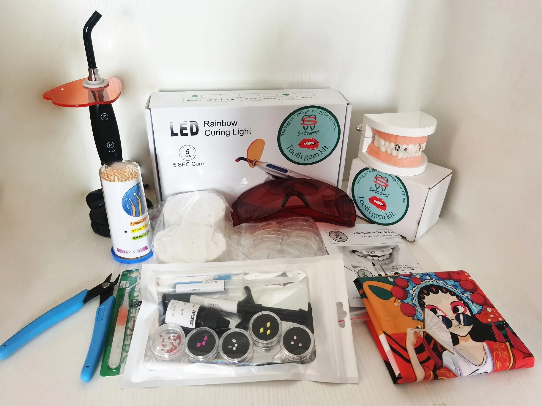 Best Price Free Oem Tooth Gem Kit Crystal Light Cure Professional 18k