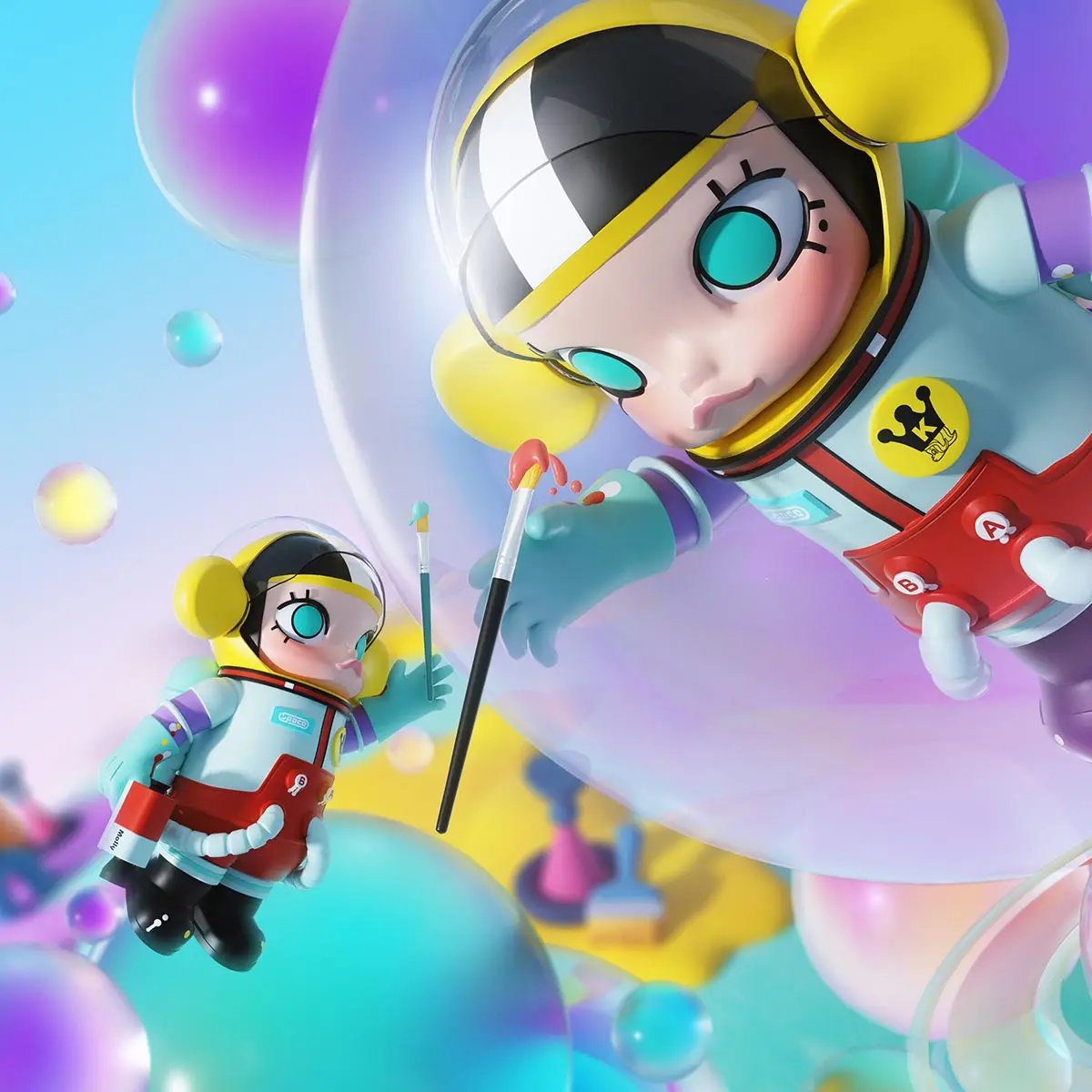 Hot Sale 100% Original Mart Mega Collection 1000% Space Molly