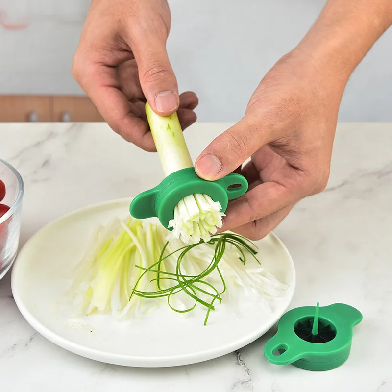 Green Onion Shredder, Stainless Steel Scallion Slicer Shred Silk The Cutter  Vegetable Chopper