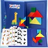 Tangram animale blu + blocchi ABS