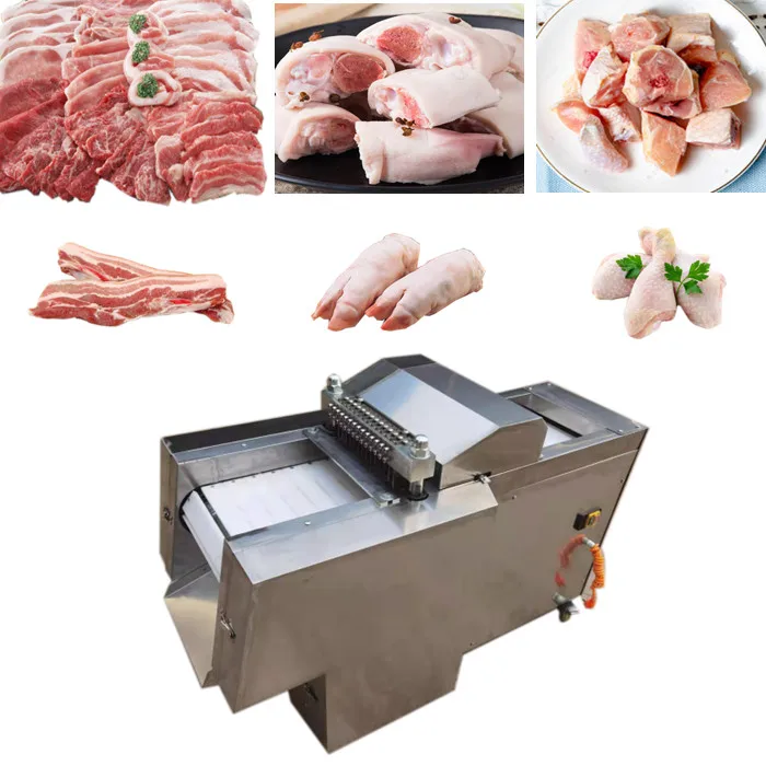 Electric Meat Cube Cutter Fish Dicer Cut Goat Pork Frozen Meat Cutting Machine Beef Slicer Dicing Chicken Cutting Machine Price