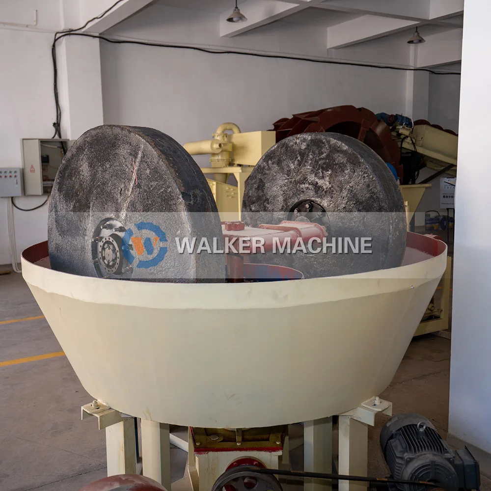 China Manufacturer 1200 1400 1600 Gold Mining Process Wet Grinding Pan Mill in Stock