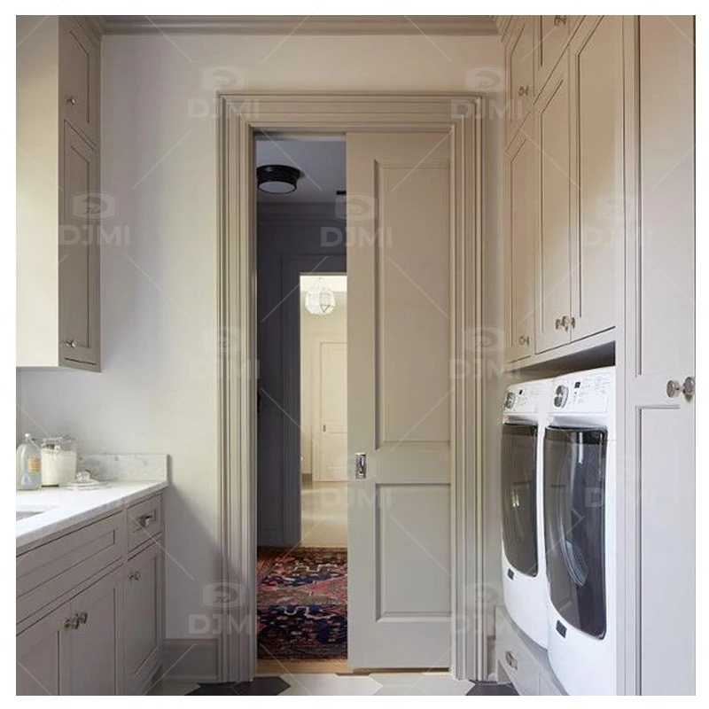 Waterproof Pocket Door Interior Modern Pocket Door Home Use Wooden Sliding Door