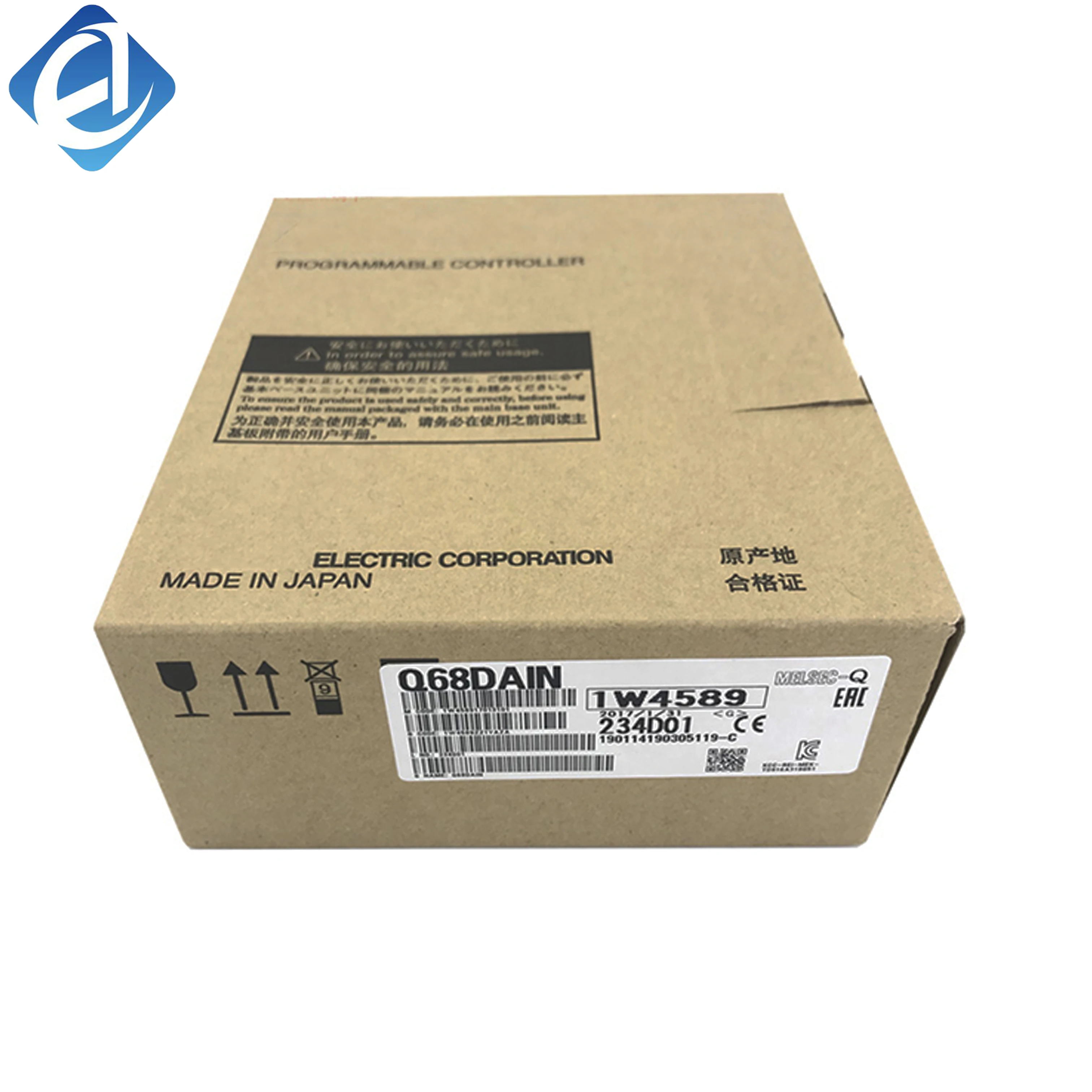 New Original Q68DAIN Q series analog input module. It receives analog signals from field devices and converts them to digital data for PLC, used for monitoring 