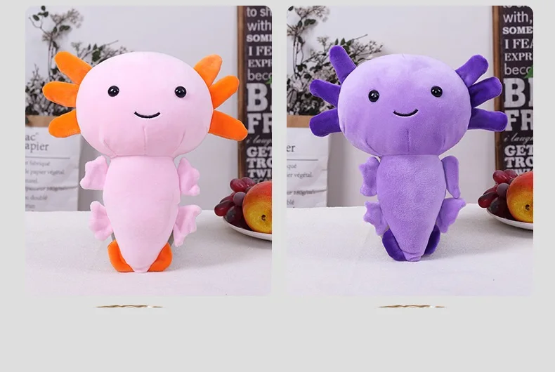 Kawaii 30cm Axolotl Plush Toy Animal Salamand Plushies Figure Doll