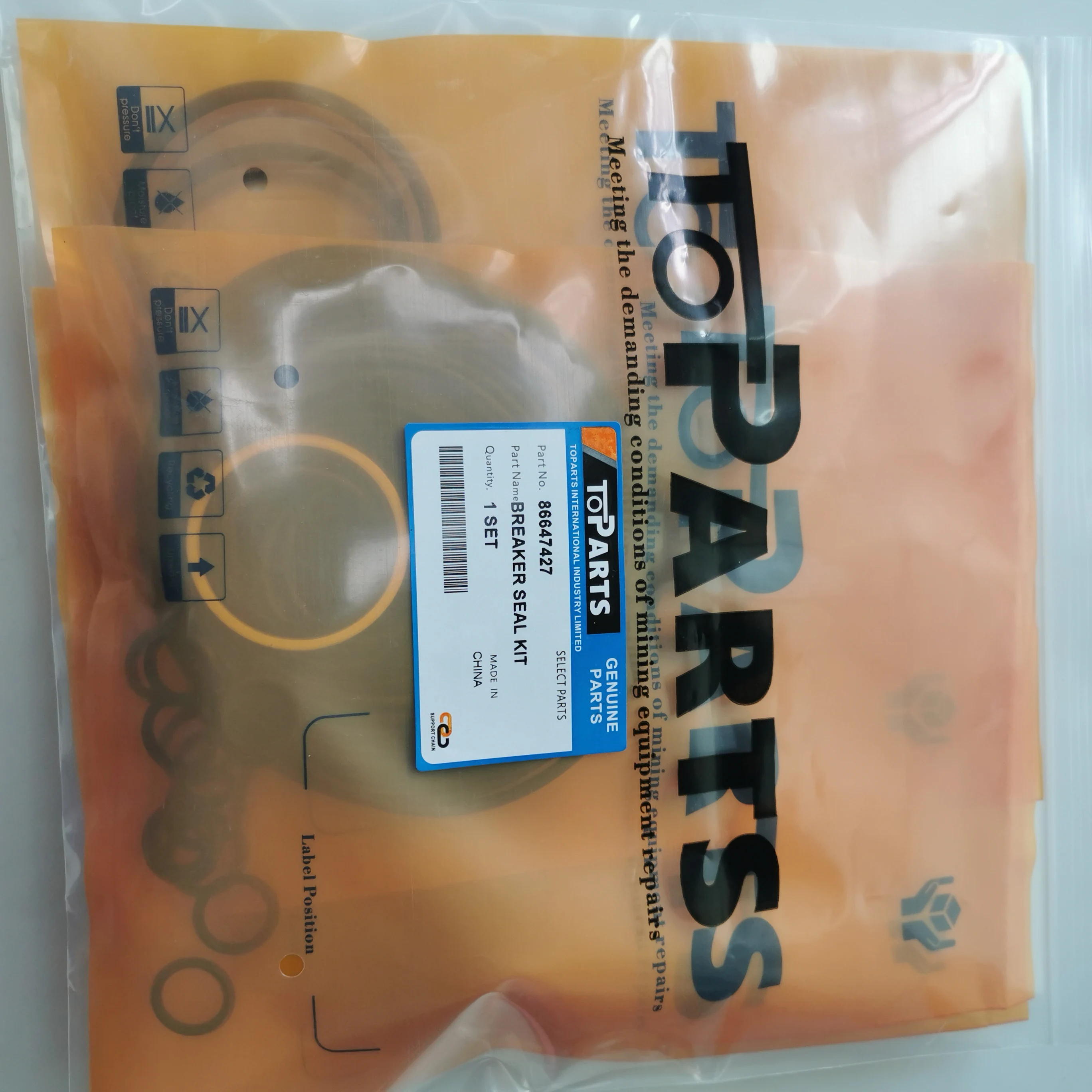 86647427 HC108 DRIFTER SEAL KIT and 86220621 REPAIRING KIT 