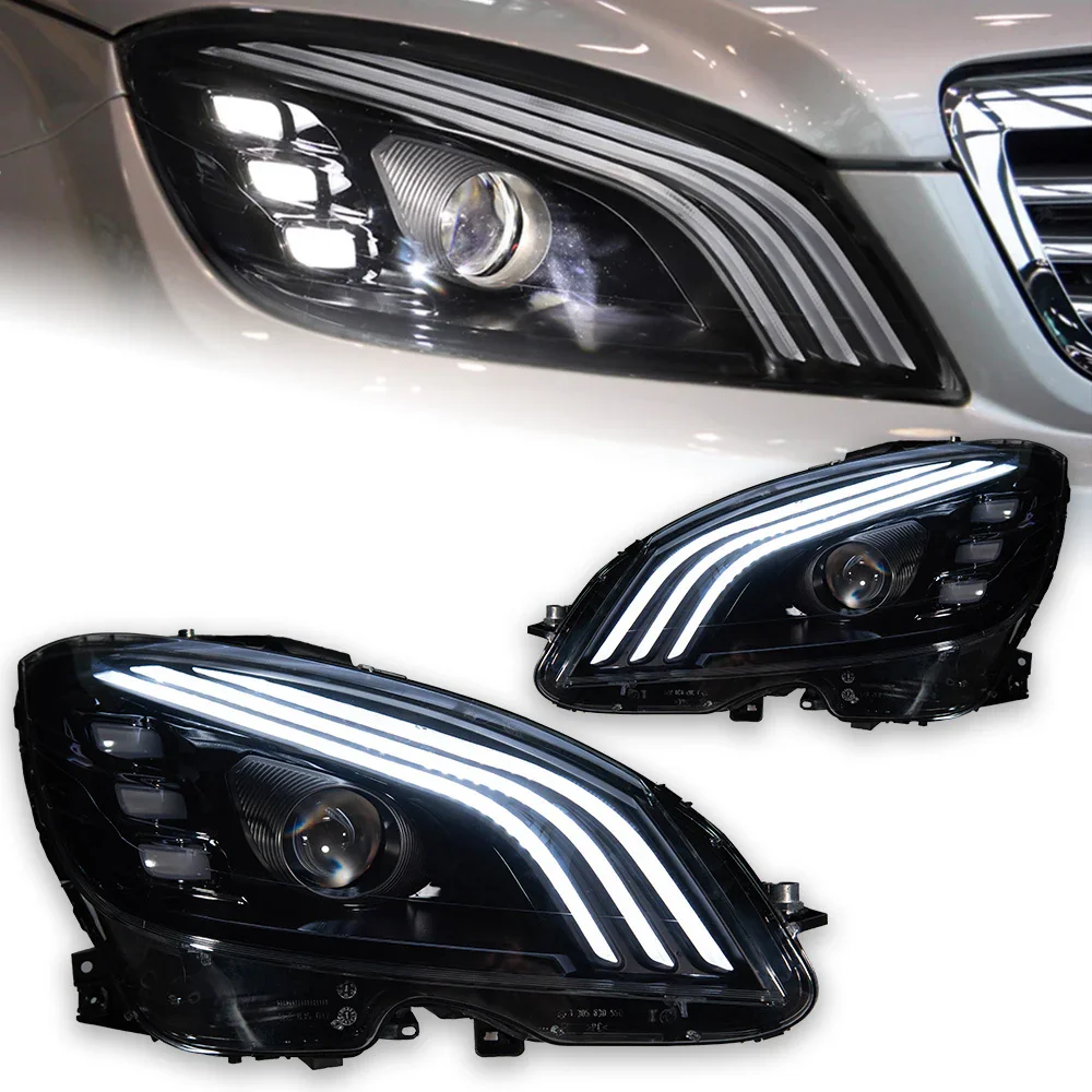 2007-2010 C-Class W204 C300 Upgrade Maybach LED Headlights for Mercedes Benz