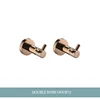 2 Double Bathrobe Hooks