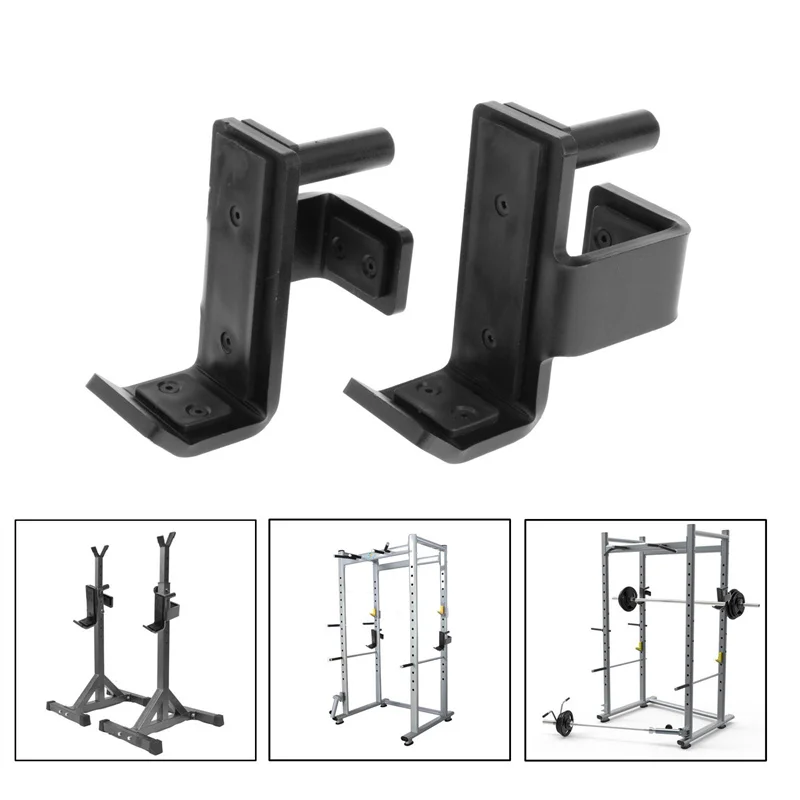 Squat Rack J Hook Safety Steel Power Rack Cup Pipe Gym Gantry Frame Fitness  Squat Bench Weight Barbell Bar Bracket