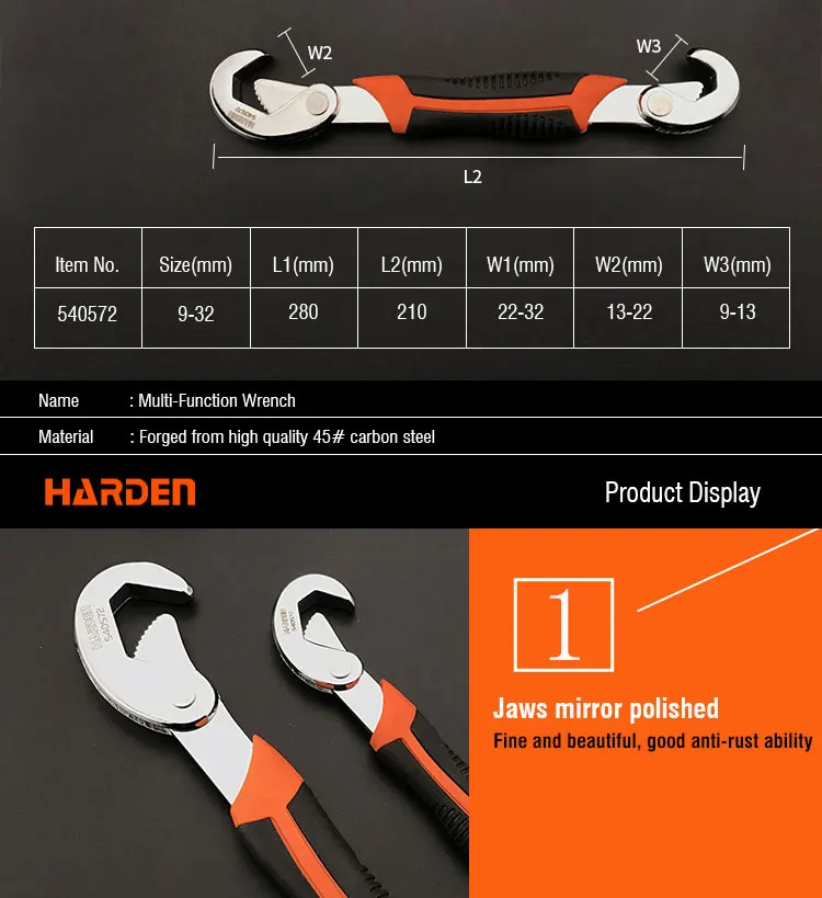 Two Pieces Multi-Function Repairing Tool Universal Wrench Set